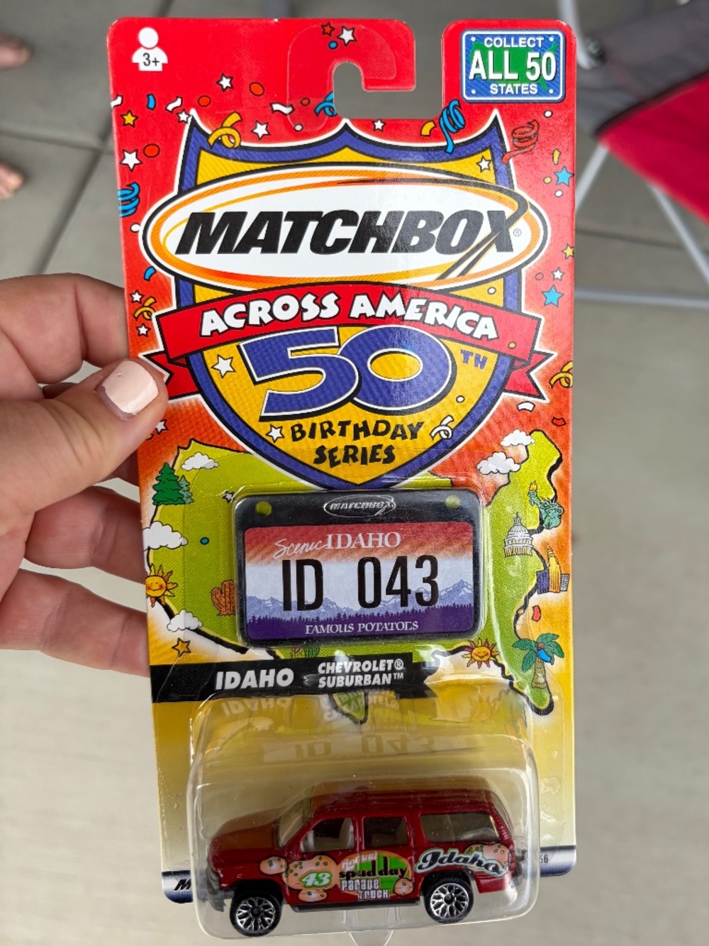 Matchbox Across America 50th Birthday Series Idaho Chevrolet Suburban – New Seal